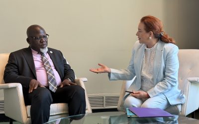 ONU : María Fernanda Espinosa échange avec l&rsquo;Ambassadeur Zénon Mukongo Ngay sur sa vision pour l’avenir de l’Organisation