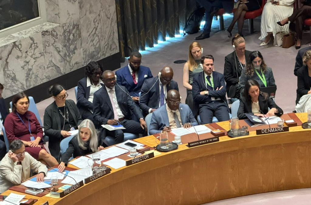 La RDC plaide au Conseil de sécurité pour des solutions politiques durables au Moyen-Orient